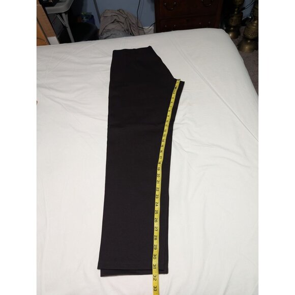 Eileen Fisher Womens Slim Pant XL Black Rayon Nylon Spandex Heavyweight - Picture 13 of 15